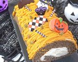 ハロウィンロールケーキ(かぼちゃ)作り方10写真