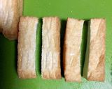 揚げ出し豆腐の豚しそ巻き作り方1写真