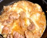 出汁で煮込む、半熟加減が美味しい親子丼☆作り方7写真