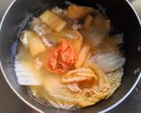 たっぷり白菜と豚バラ肉の味噌汁作り方7写真