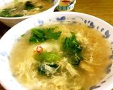 味覇でらくらく レタスのたまごスープ作り方5写真