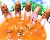 髪が生えたミイラ ソーセー人★ハロウィン作り方11写真