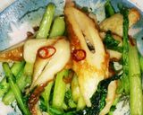 カブの葉炒め【だし醤油&砂糖だけ】作り方4写真
