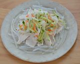 鶏しゃぶと糸寒天のサラダ作り方4写真