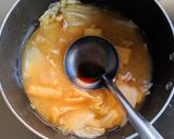 たっぷり白菜と豚バラ肉の味噌汁作り方8写真