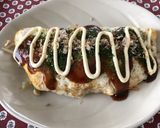 もやしとニラと豚バラのガチとん平焼き作り方14写真