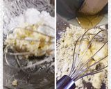 小さな贈り物・あんこin抹茶ケーキ作り方2写真