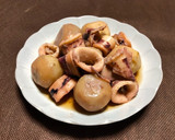 里芋とイカの煮物(旨煮)♡お袋の味作り方3写真