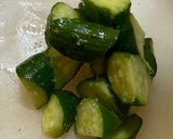 きゅうりとたこのピリ辛和え作り方1写真