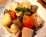 里芋と鶏もも肉の煮物作り方10写真