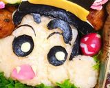 ドラキュラしんちゃん♡ハロウィン弁当作り方6写真
