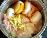 鶏もも肉で豚の角煮風煮込み作り方4写真