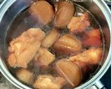 鶏もも肉で豚の角煮風煮込み作り方5写真