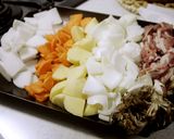 お家の余り物で美味しい豚汁☆作り方1写真