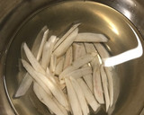 つんつんして硬さ確認 野菜かき揚げ作り方3写真