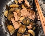覚書用／豚肉となすの甘辛炒め冷やしうどん作り方3写真