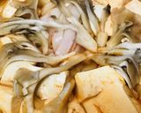 目玉鍋●豆腐＆きしめんのキムチ鍋作り方2写真