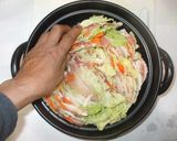 白菜豚肉ミルフィーユ鍋♪簡単作り方7写真