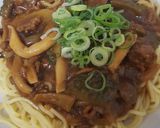 ゴーヤとしめじのカレー麺作り方5写真