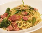 ベーコンとサラダほうれん草のパスタ作り方6写真