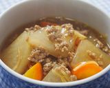 大根・人参の和風ミンチカレー煮♪作り方7写真
