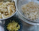 牛モモ肉とゴボウの炒め煮作り方1写真
