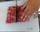 牛モモ肉とゴボウの炒め煮作り方3写真