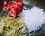 牛モモ肉とゴボウの炒め煮作り方4写真