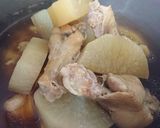 ほっくり煮込んだ手羽元大根作り方4写真