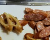 ウインナー入り花椒ペペロンチーノ作り方3写真