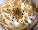 余った餃子の皮で簡単もやしスープ！作り方8写真