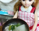 リカちゃん♡カブの豚汁(白味噌油揚げ)作り方12写真
