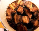 さんざしジュースで作る豚肉の角煮作り方4写真