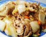 簡単♪はくさいと豚肉のポン酢あんかけ炒め作り方4写真
