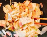 カブ舞茸ベーコンの粒マスタード秋グラタン作り方3写真