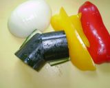胡麻と夏野菜たっぷりカラフルクラッカー♪作り方1写真