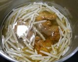 簡単！唐揚げのもやし汁作り方1写真