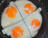 アルミホイルで⭐️目玉焼きの仕切り作り方6写真