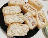 白ネギとチーズの油揚げはさみ作り方5写真