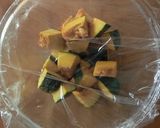 レンジで5分★かぼちゃの味噌チーズあえ作り方1写真