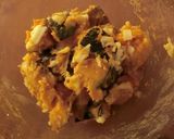 レンジで5分★かぼちゃの味噌チーズあえ作り方2写真