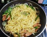 ウインナー入り花椒ペペロンチーノ作り方6写真