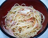 簡単♪ツナキムチパスタ作り方2写真