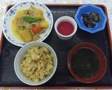 【病院】まつたけごはん【給食】作り方6写真