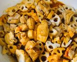 簡単☆鶏肉と蓮根の甘辛炒め作り方6写真