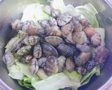 キャベツとあさりのサッと煮作り方4写真