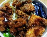 中濃&デミ、2色のソースチキンカツ丼作り方8写真