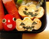 ハロウィンお弁当☆パンプキン型卵焼き作り方3写真