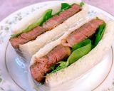 ステーキ肉を焼いただけ簡単♪サンドイッチ作り方7写真