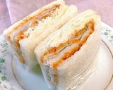 お惣菜で！簡単♪アジフライのサンドイッチ作り方7写真
